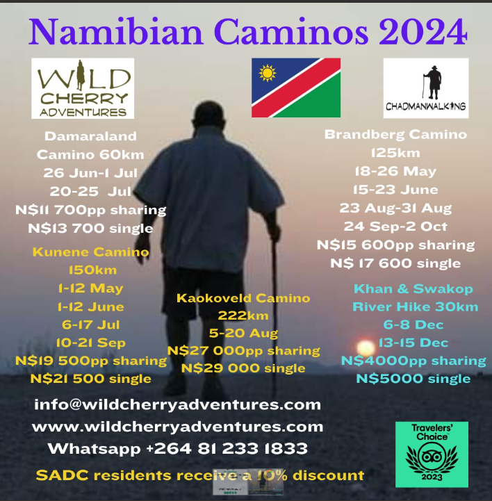 Namibian Camino Dates 2024