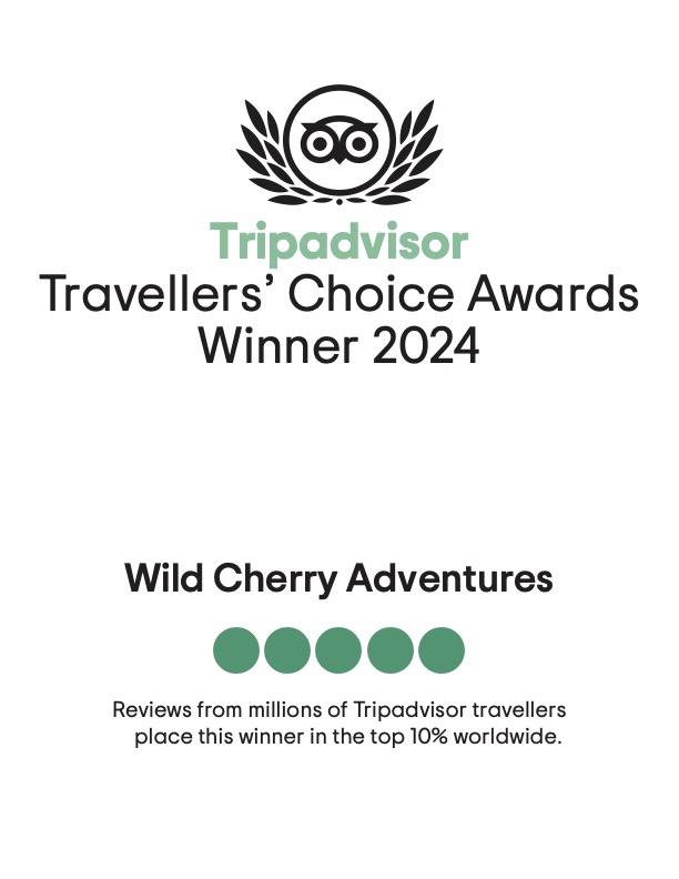 Wild Cherry Adventures Travelers Choice Award 2024