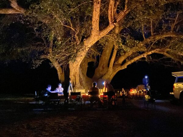 Kunene Camino Campsite in the evening