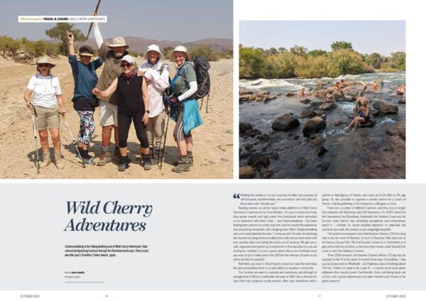 Michelangelo Magazine Kunene Camino Article Page 1 